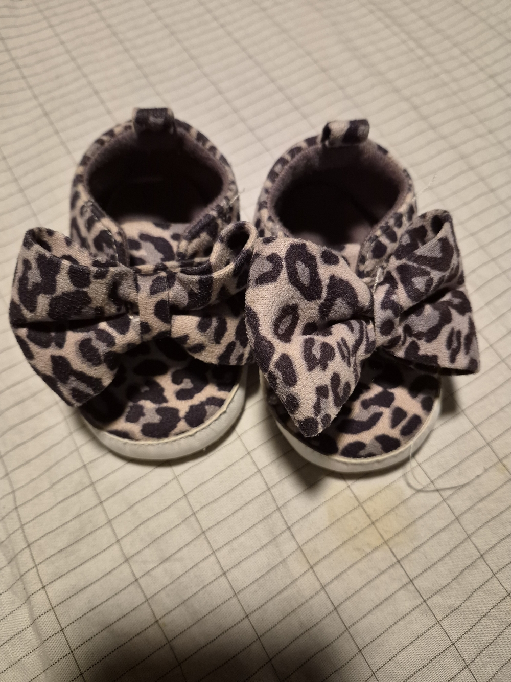 Target Leopard Print With Bow Dress Shoes in Black & Gray